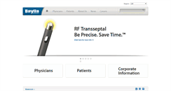 Desktop Screenshot of baylismedical.com